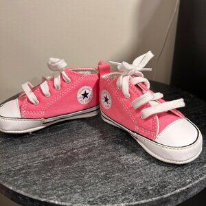 Converse Kids Sneakers in Pink and White